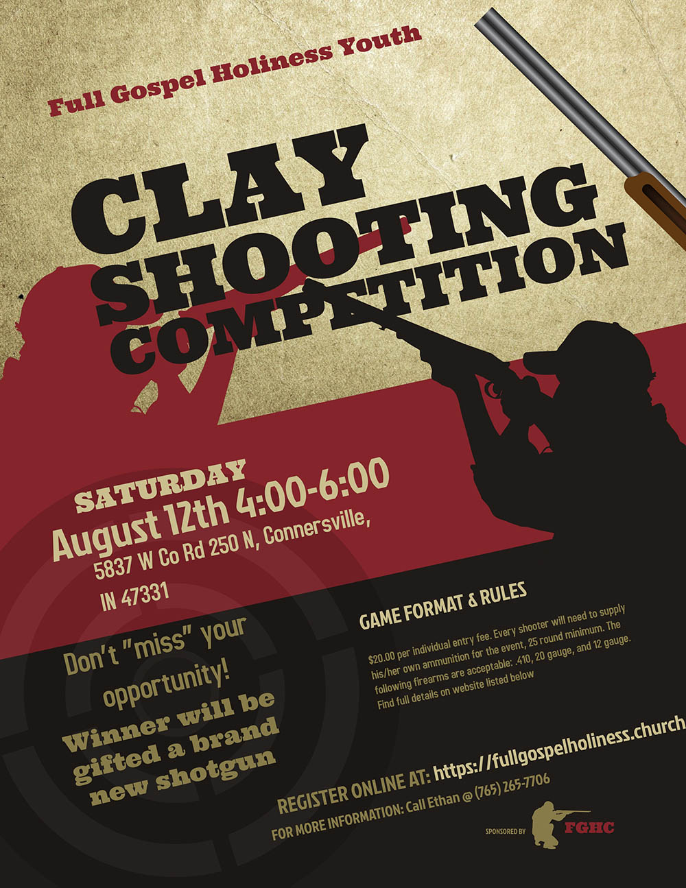 Clay Shooting Competition Flyer-1000